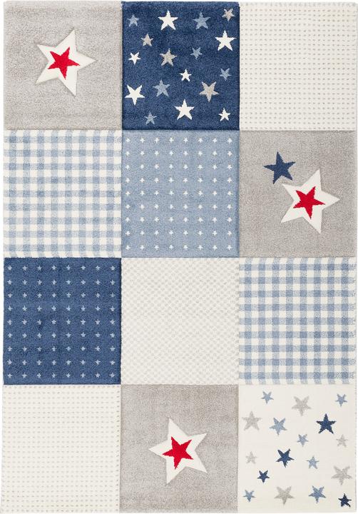 Image du produit Pergamon Tapis pour enfants Maui Kids Check Stars (80 x 160 cm)