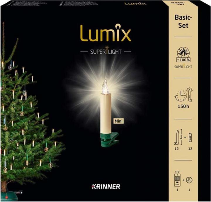 Immagine prodotto Krinner LED Albero di Natale a LED candela Superlight Starter Set (12 x)