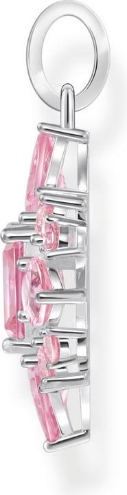 Produktbild Thomas Sabo Kettenanhänger mit pinkfarbenen Steinen Silber (Sterling Silber 925)