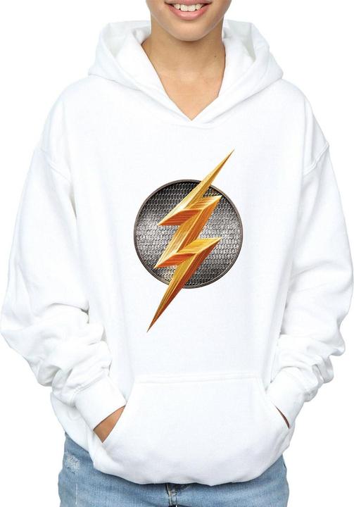 Immagine prodotto Justice League Movie Flash Emblem Felpa con Cappuccio Ragazzi (140, 146)