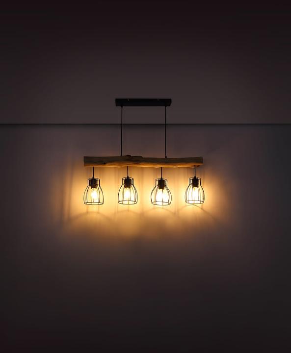 Actual product image Globo Pendant lamp Mina black 4xE27 (E27)