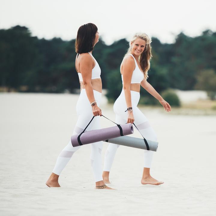 Image du produit Tunturi PVC Yogamatte 4 mm Rutschfest Anthrazit mit Mandala Aufdruck (4 mm)