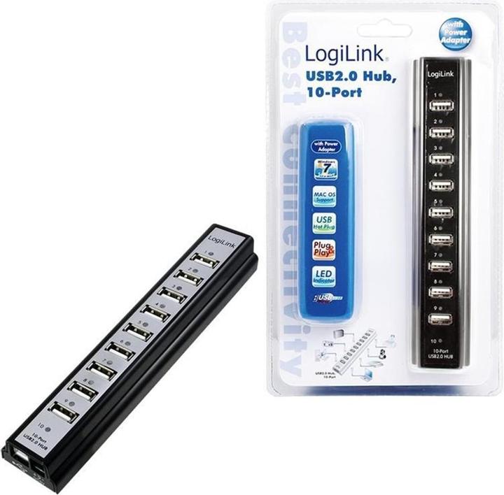 Produktbild LogiLink UA0096 (USB-A, 10 Ports)