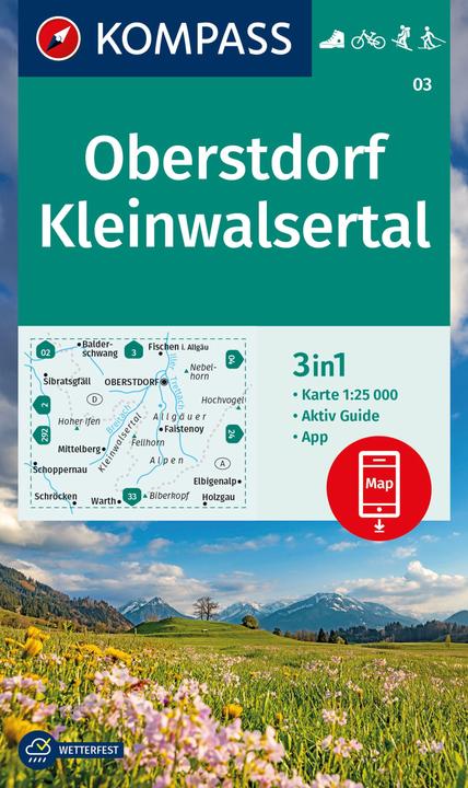 Produktbild Wanderkarte 03 Oberstdorf, Kleinwalsertal 1:25.000
