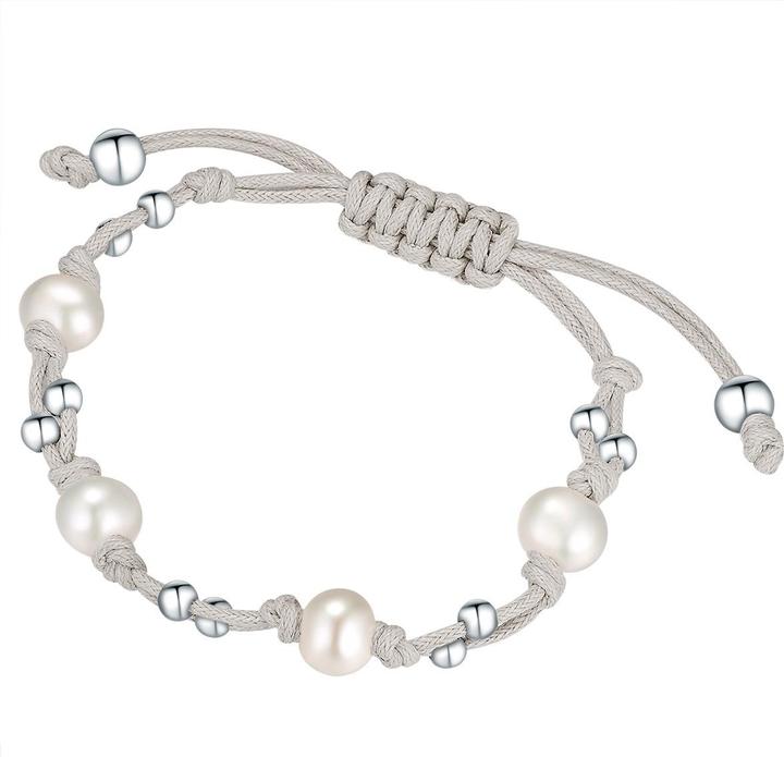 Produktbild Valero Pearls Damen Sterling Silber Süsswasser-Zuchtperle silber 19,0 cm - 33962 (19 cm, Sterling Silber)