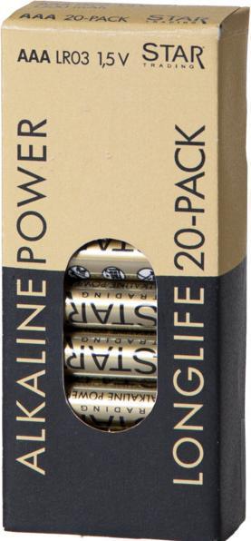 Immagine prodotto Star Trading Batteria alcalina AAA 1,5 V (1 pz., AAA)