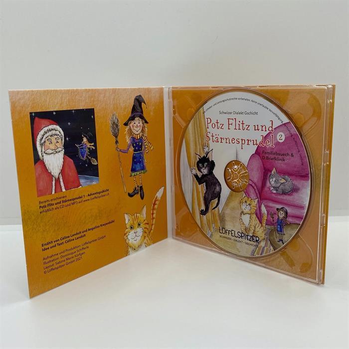 Produktbild Potz Flitz und Stärnesprudel Folge 2, Familiebsuech & D Briefklinik (Céline Landolt, Angelina Kreyenbühl, Schweizerdeutsch)