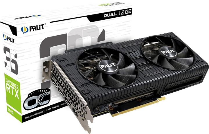 Actual product image XpertVision Palit RTX3060 DUAL OC GDDR6 HDMI 3xDP (12 GB)