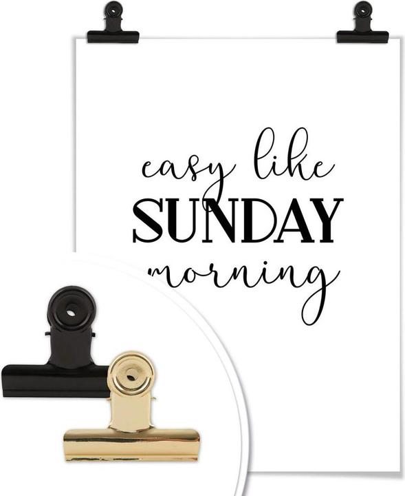 Produktbild Trenddeko Easy like Sunday morning (100 x 120 cm)