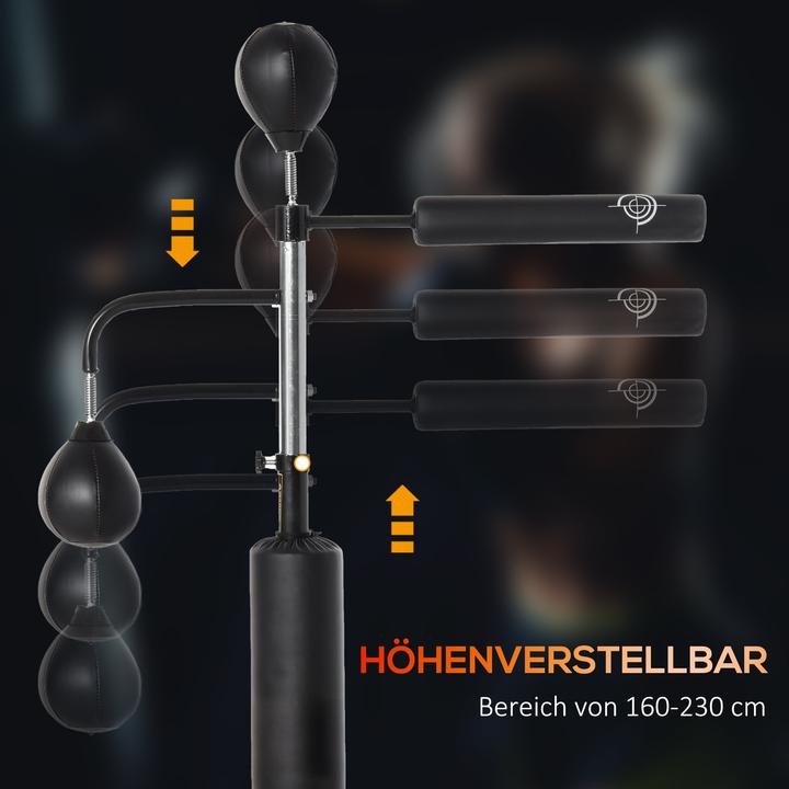 Image du produit Homcom Stand de boxe 3 en 1 avec 2 speed balls (88 cm, 11.50 kg)