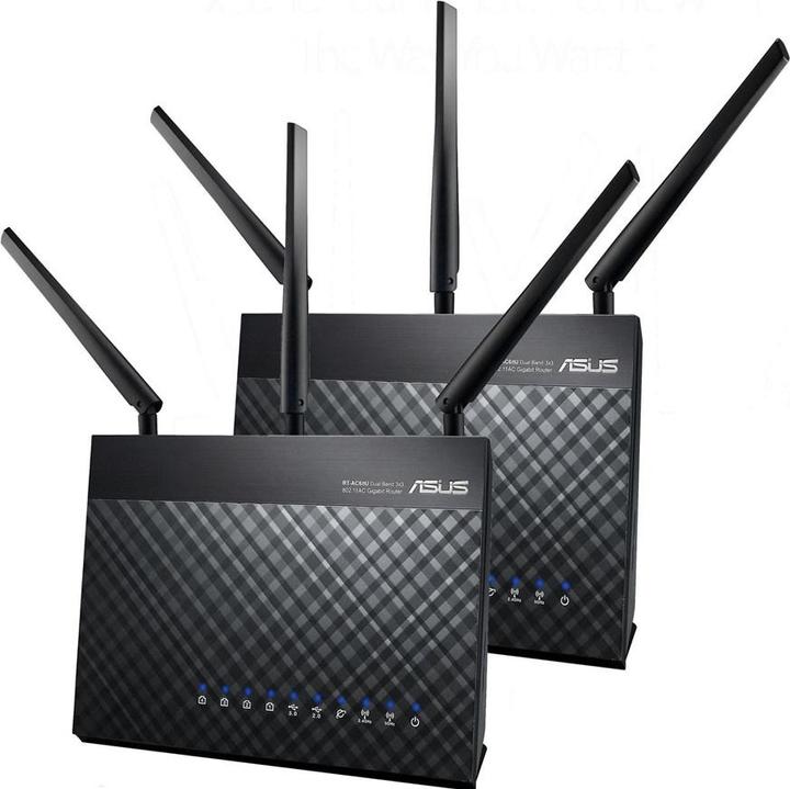 Produktbild ASUS AiMesh AC1900 WiFi System (RT-AC67U 2 Pack)