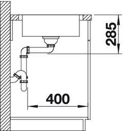 Produktbild Blanco Lantos 45 S-IF Compact (Aufsatzspülbecken, 48.80 cm, 76.80 cm)
