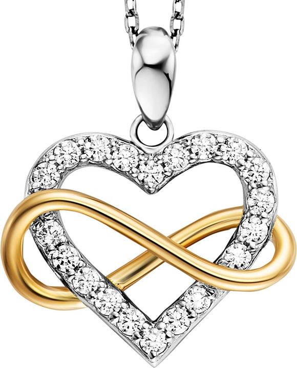 Image du produit Julie Julsen Halskette mit Anhänger Heart Infinity (Argent 925)