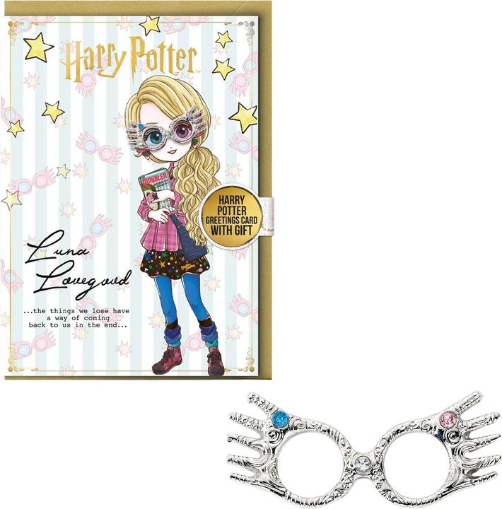 Actual product image Luna Lovegood Birthday Card & Badge (1 pcs.)