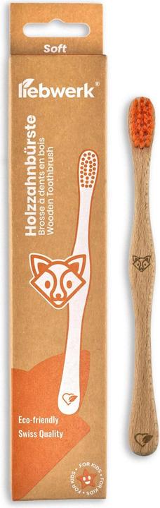 Produktbild Liebwerk Holzzahnbürste Kids Fox (Weich, 1 x)