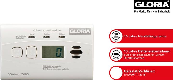 Produktbild Gloria K010D Kohlenmonoxidmelder