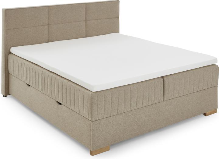 Produktbild Meise Möbel Tambo Boxspringbett inkl. Bettkasten mit Bonnellfederkernbox Stoff Nordic