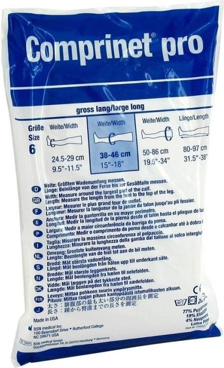 Produktbild BSN Thrombo A-G Grösse 6 lang weiss