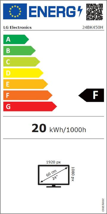 Energie-Label LG 24BK450H-B (1920 x 1080 Pixel, 24")