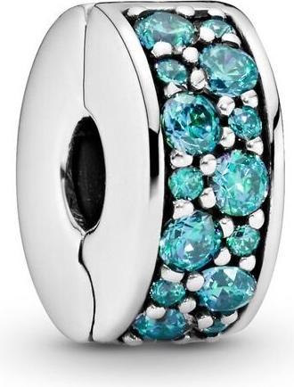 Actual product image Pandora Turquoise pavé lustre (Silver)