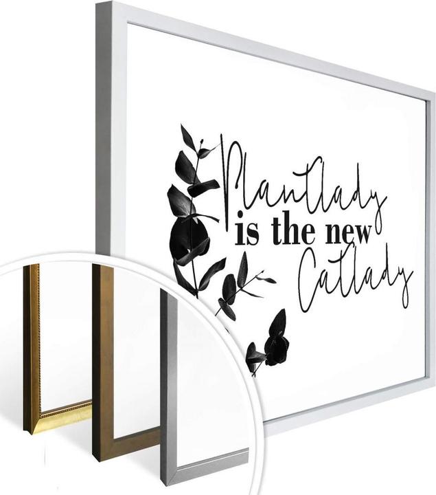 Produktbild Trenddeko Plantlady is the new catlady (80 x 60 cm)