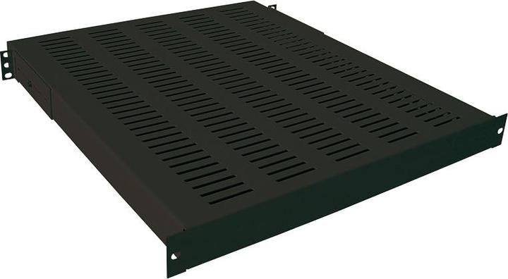Image du produit LogiLink 48,30cm (19") Tablette pour charges lourdes, 1 UH (P)600 mm, noir (RAL9005), pour armoires réseaux