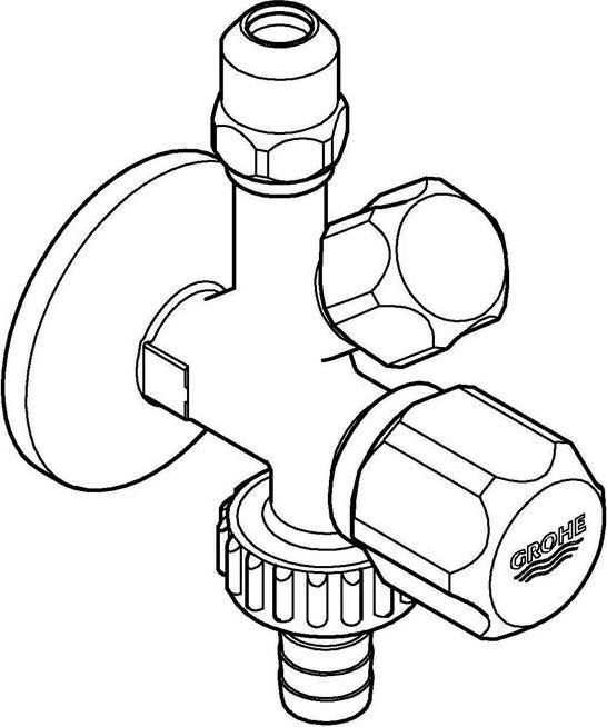 Image du produit Grohe Vanne d'angle combinée d'origine WAS