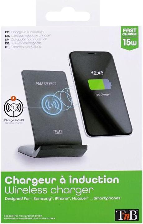 Immagine prodotto T'nB Caricabatterie da tavolo wireless TNB CHW15 (15 W)