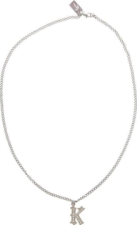 Karl Kani KK Rhinestone Pendant Cuban Link Chain - 186091 (100% Stahl)