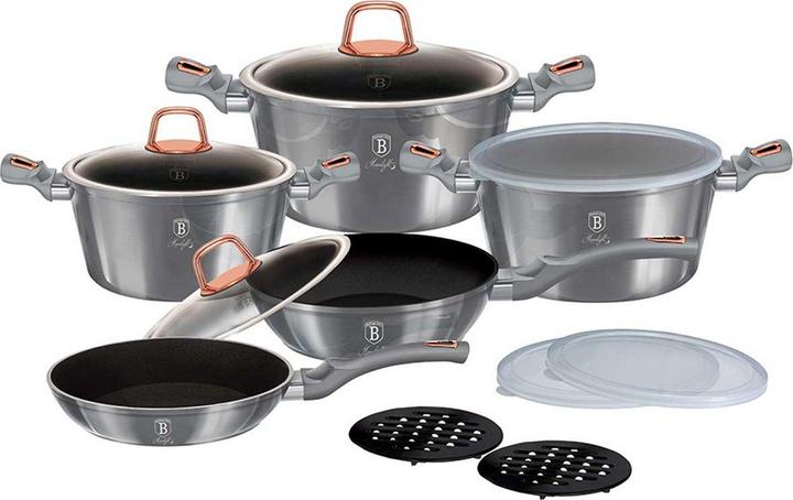 Productafbeelding BerlingerHaus Pannenset Berlinger (20 cm, Kookpotten en pannenset, Aluminium)
