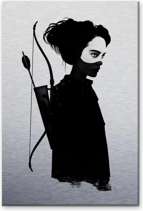 Produktbild Trenddeko Silbereffekt - Four of Hearts (40 x 60 cm)