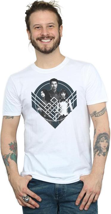 Produktbild ShangChi And The Legend Of The Ten Rings Group Pose Crest TShirt (XL)