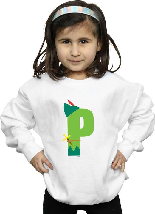 Produktbild Disney Alphabet P Is For Peter Pan Sweatshirt Mädchen (152, 158)