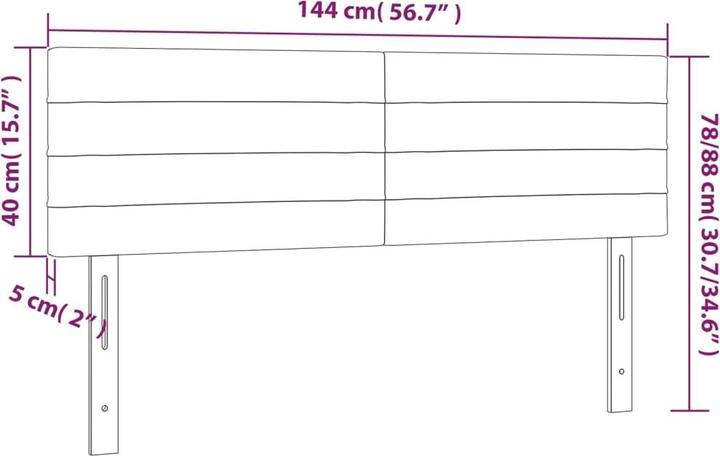 Produktbild VidaXL Daria (144 x 5 x 88 cm)