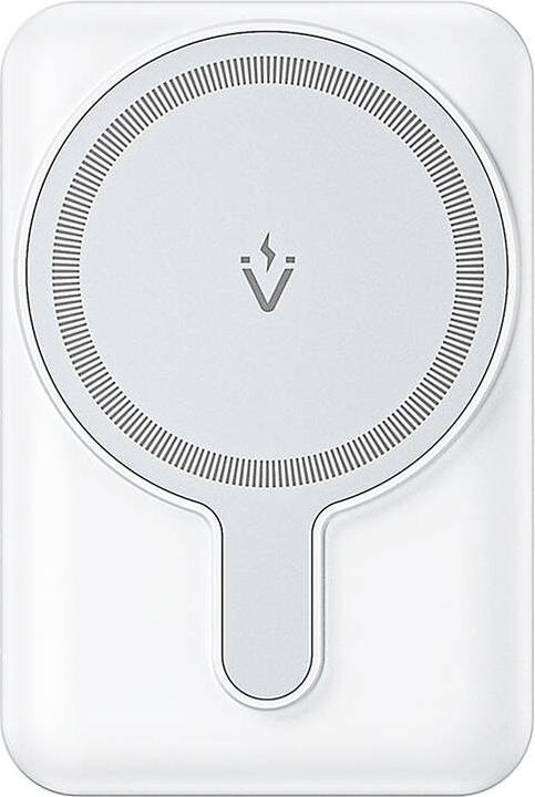 Actual product image Vention 5000mAh Magnetic Wireless Power Bank (USB-C + USB-C + Wireless) 20W White Light Indicator Display Ty (5000 mAh, 20 W, 18.50 Wh)