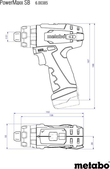 Immagine prodotto Metabo PowerMaxx SB Basic Set (Batteria ricaricabile)