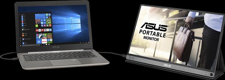 Actual product image ASUS ZenScreen MB16AC (1920 x 1080 pixels, 16")