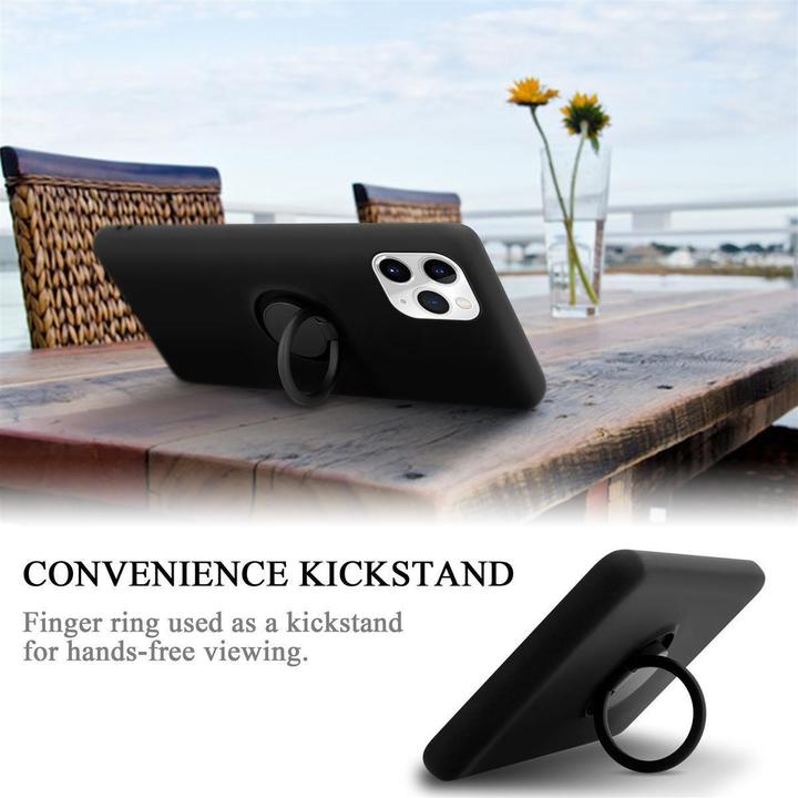 Productafbeelding Cadorabo TPU Vloeibare Ring Silicone Hoesje (Apple iPhone 11 Pro)