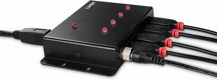Produktbild Lindy 4 Port USB 3.0 Metal Hub 4 zusätzliche USB 3.0 Anschlüsse (USB-B, 4 Ports)