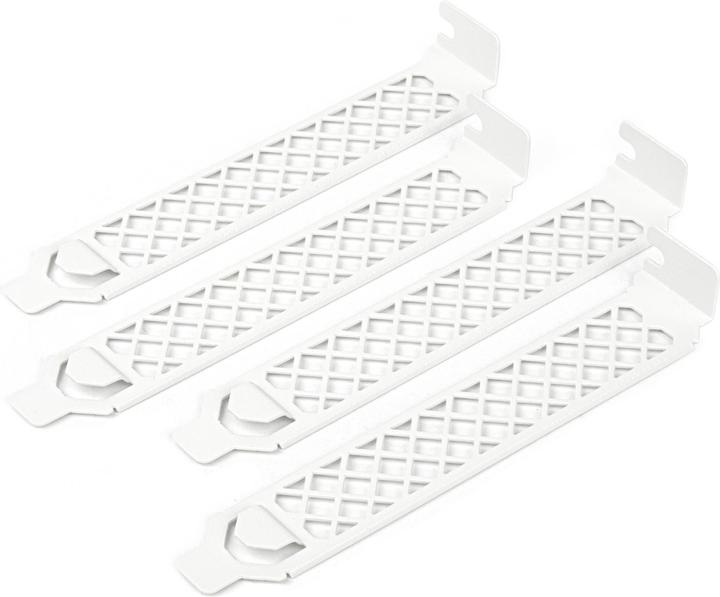 Produktbild Silverstone SST-Aeroslots2W - PCI Slotblenden, 4 Stück - weiss