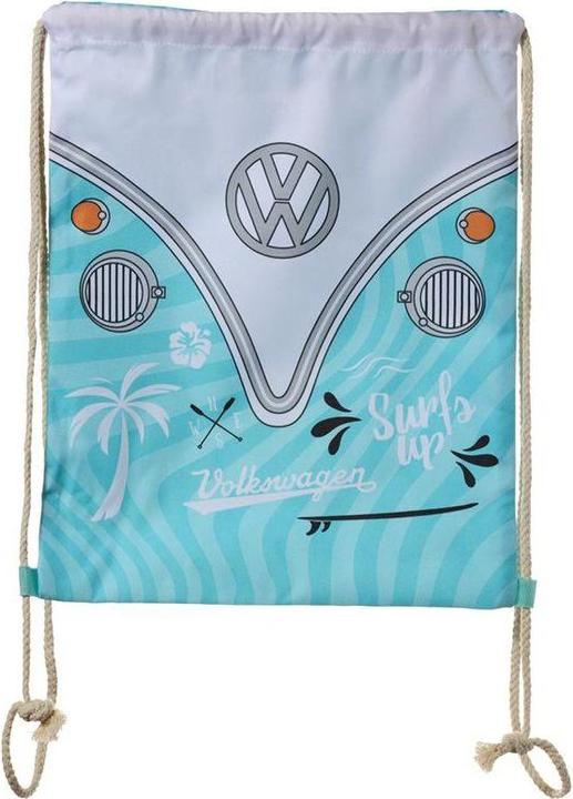 Produktbild Puckator Turnsack Turnbeutel Sportbeutel VW Bulli Motiv Surf Adventure recyceltes PET