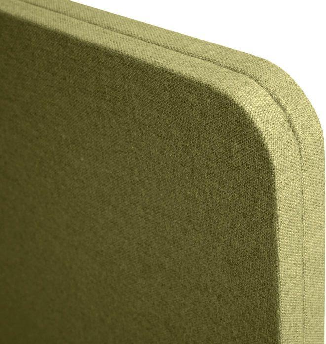 Actual product image Mendler Acoustic partition HWC-G77, pinboard, double-walled rollable fabric/textile, 147x80cm green (147 x 80 x 39 cm)