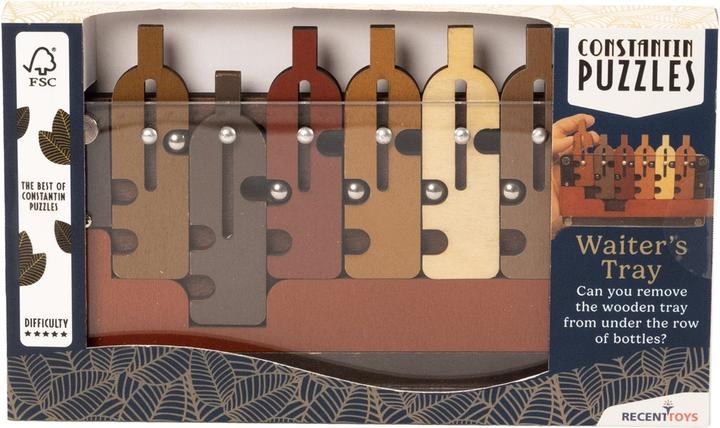 Actual product image Recent Toys The Waiter's Tray - Puzzle (Italian, German, French)