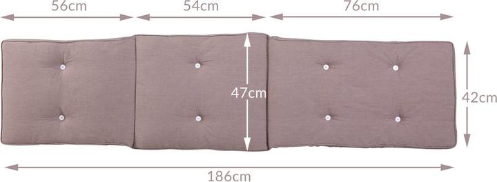 Immagine prodotto Detex Materassino per sdraio (186 x 42 x 5 cm)