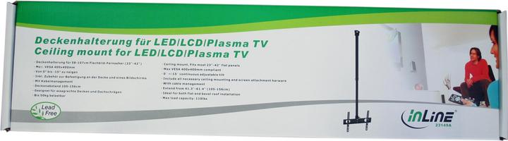 Produktbild InLine Befestigungskit (Deckenhalterung) für flat panel - Bildschirmgrösse: 58-107 cm (2 (Diverse)