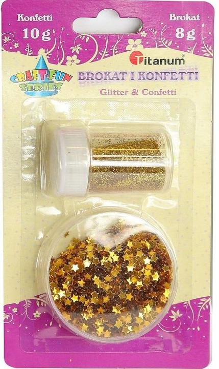 Actual product image Titanum Glitzer + goldenes Konfetti-Set