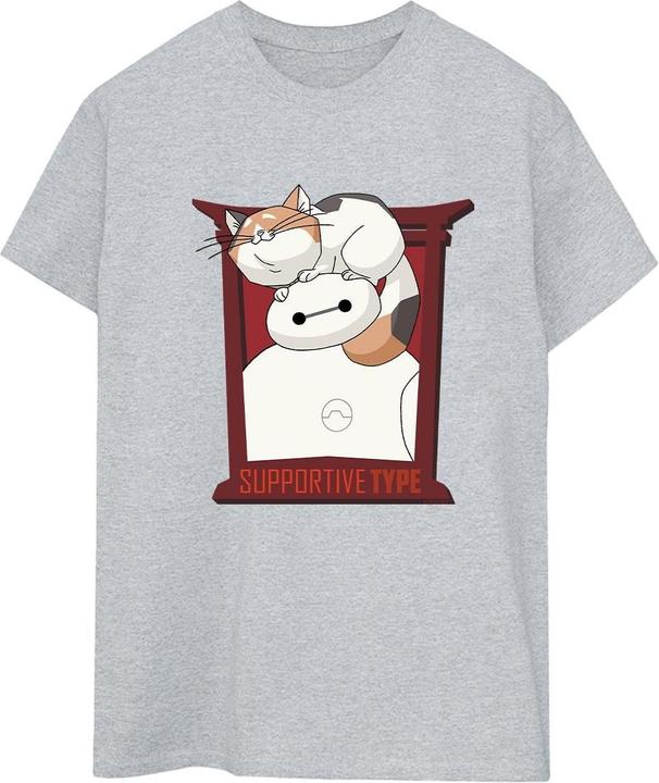 Immagine prodotto Disney Big Hero 6 Baymax Frame Support Maglietta Ampia Donna (S)
