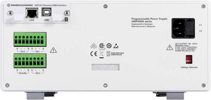 Produktbild Rohde & Schwarz Labornetzgerät, einstellbar HMP4040 DC Netzgerät