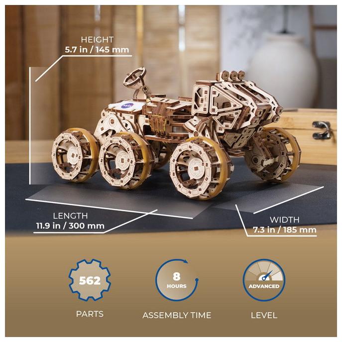 Image du produit Ugears 70206 Manned Mars Rover - Rover martien maniéré