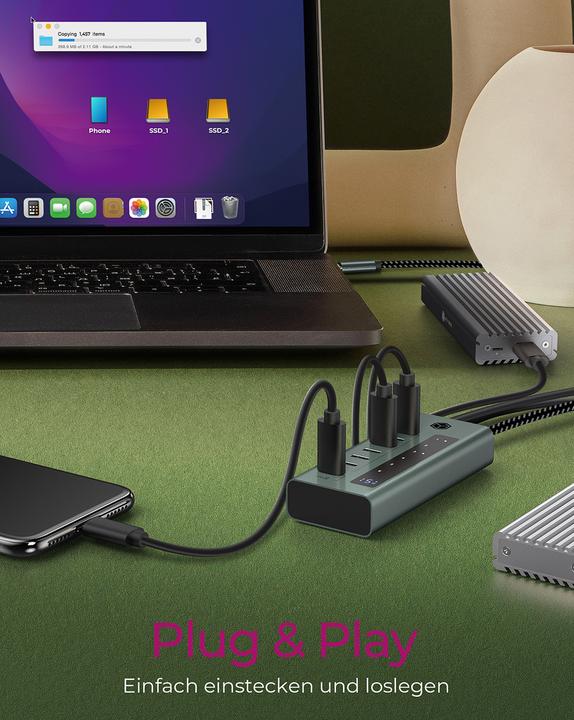 Produktbild Icy Box IB-HUB1454-C31 (USB-C, 4 Ports)
